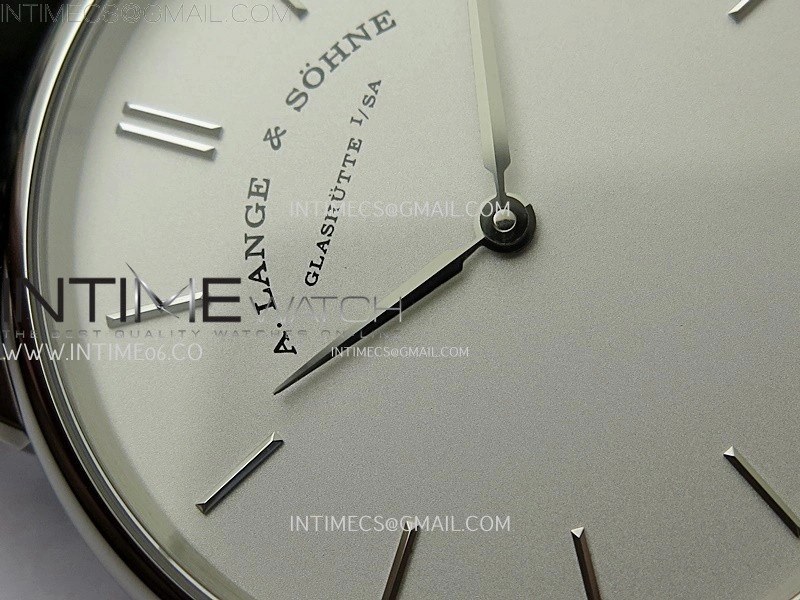 Saxonia Thin 211.026 SS SVF Silver dial On Black Leather Strap A2892